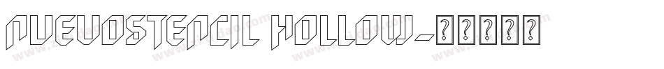 nuevostencil hollow字体转换
